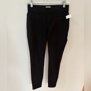 J. Crew black pull on denim jeans